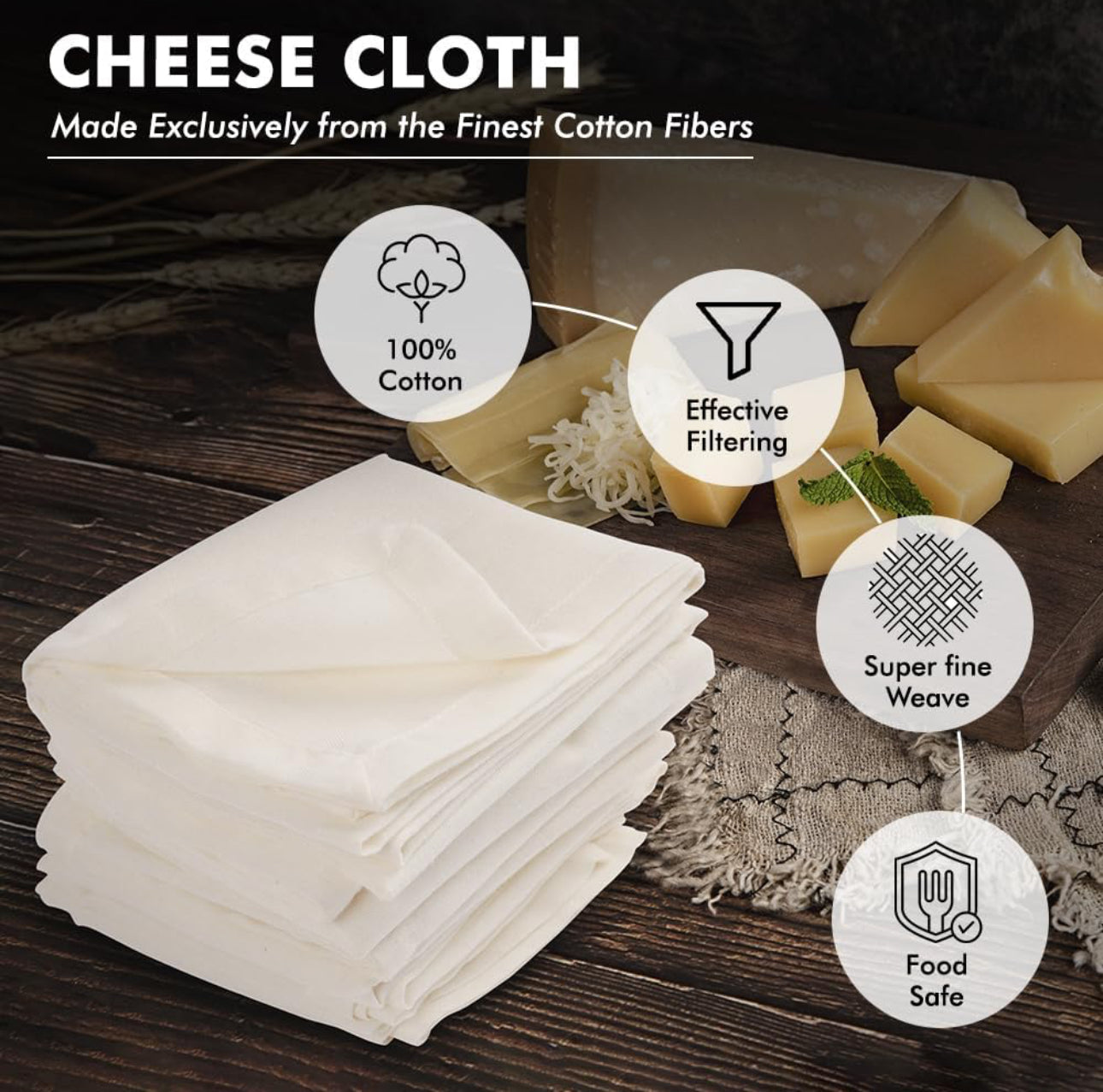 Cheese Cloth drawstring