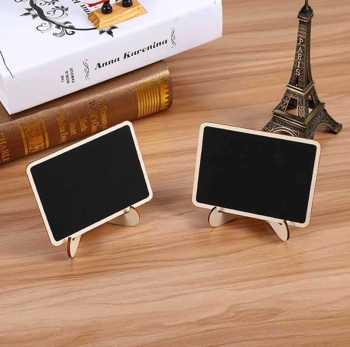 10 sets Mini chalkboard with a wooden Frame rectangle