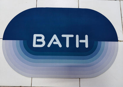 Rubber bathroom mats
