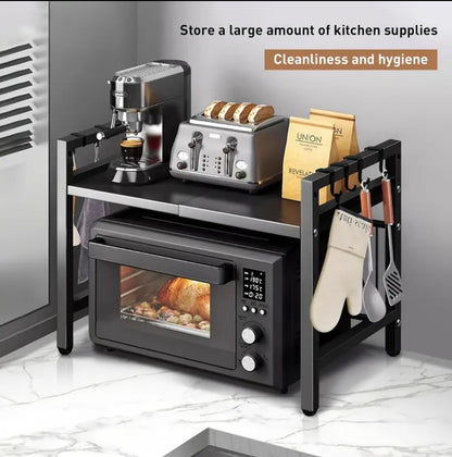 EXPANDABLE High Quality Modern Metallic Rust-Free Microwave stand