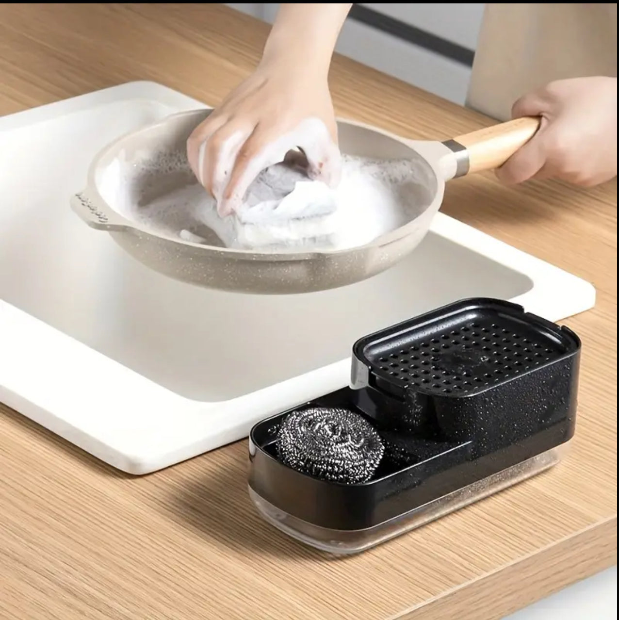 3-in-1 Kitchen Soap Pump with Sponge