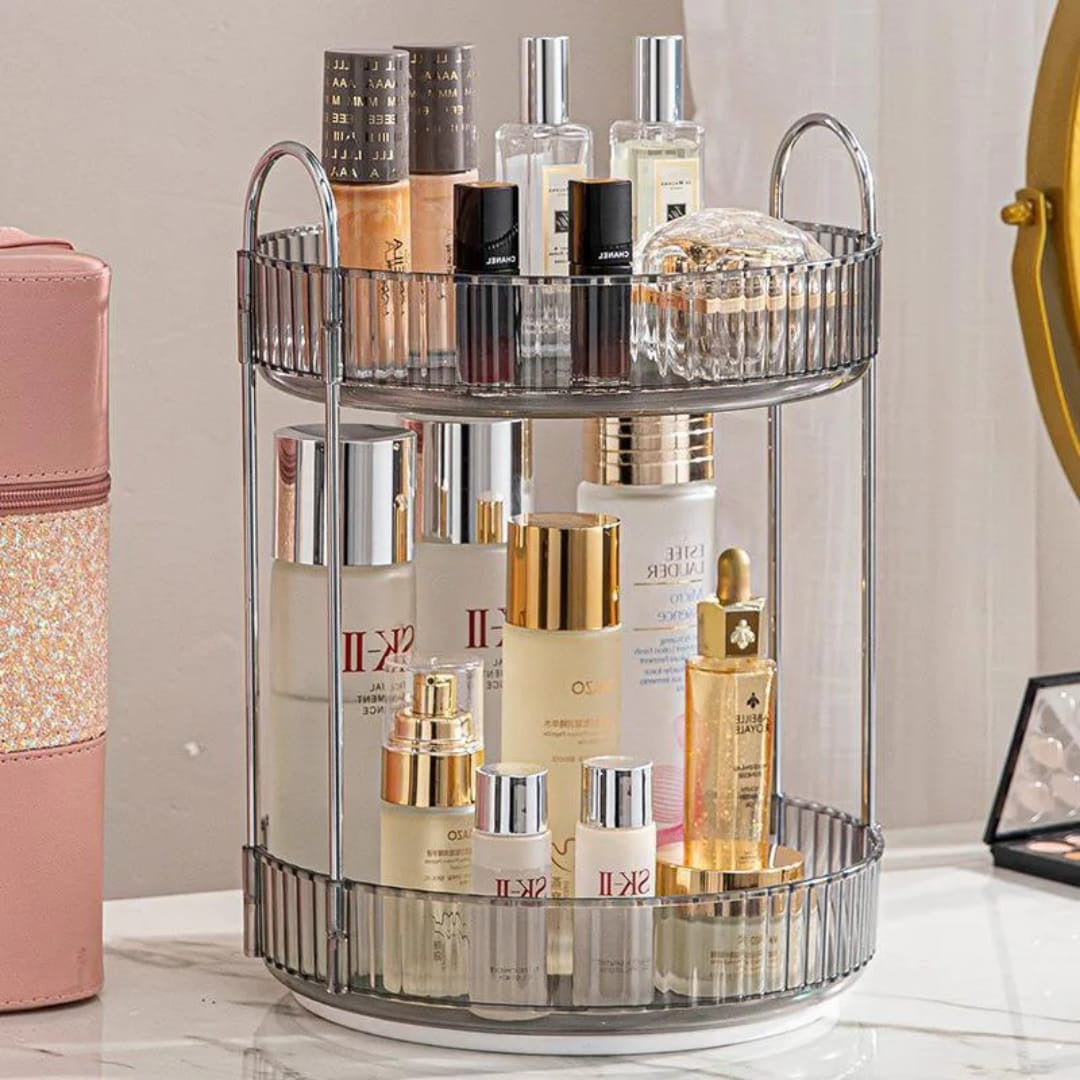 360° Rotating make up storage rack /multi-layer organizer
