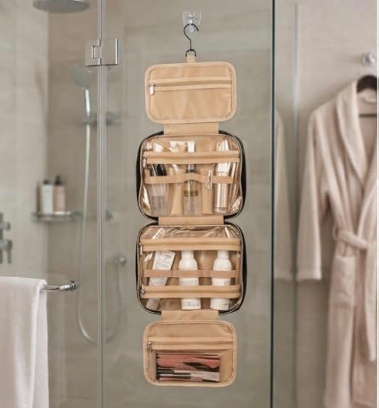 Hanging large capacity travel toiletry bag/ Make up bag
