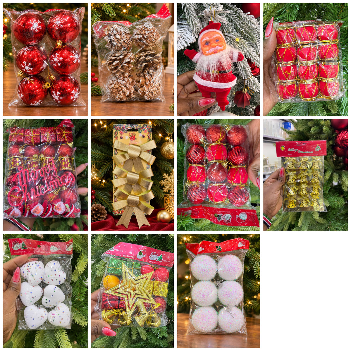 Christmas tree decoration package 1