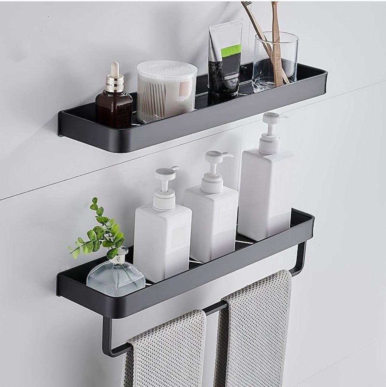 Rectangular Bathroom Rack With Towel Bar