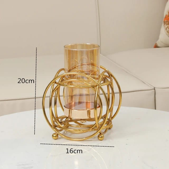 Light Luxury Metal Vase Decoration