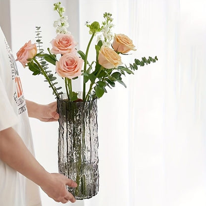 Modern creative dark  glass vase