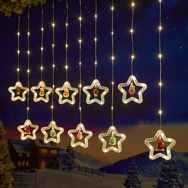 Christmas LED Lights with santa,snowman Reindeer