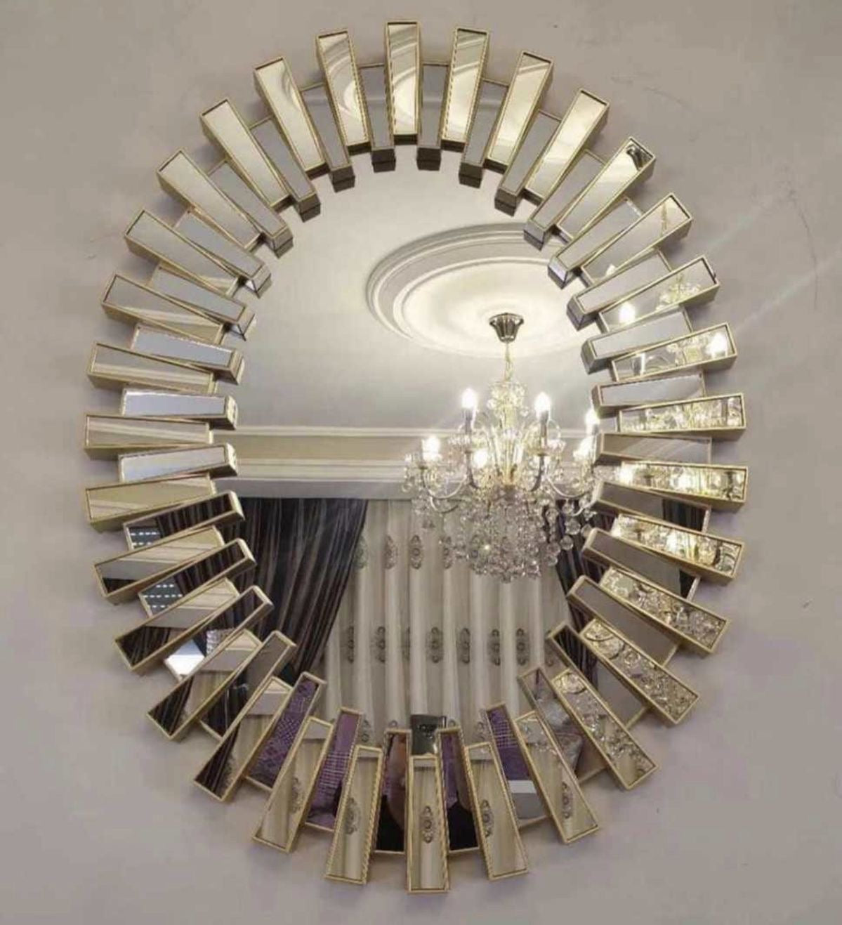 Oval Sunburst Wall Decor mirror