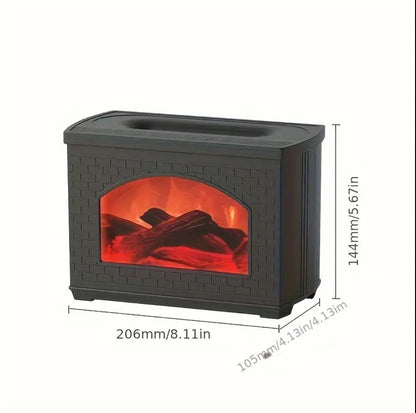 High Quality 3D Fireplace Aromatherapy Diffuser cool Mist Humidifier