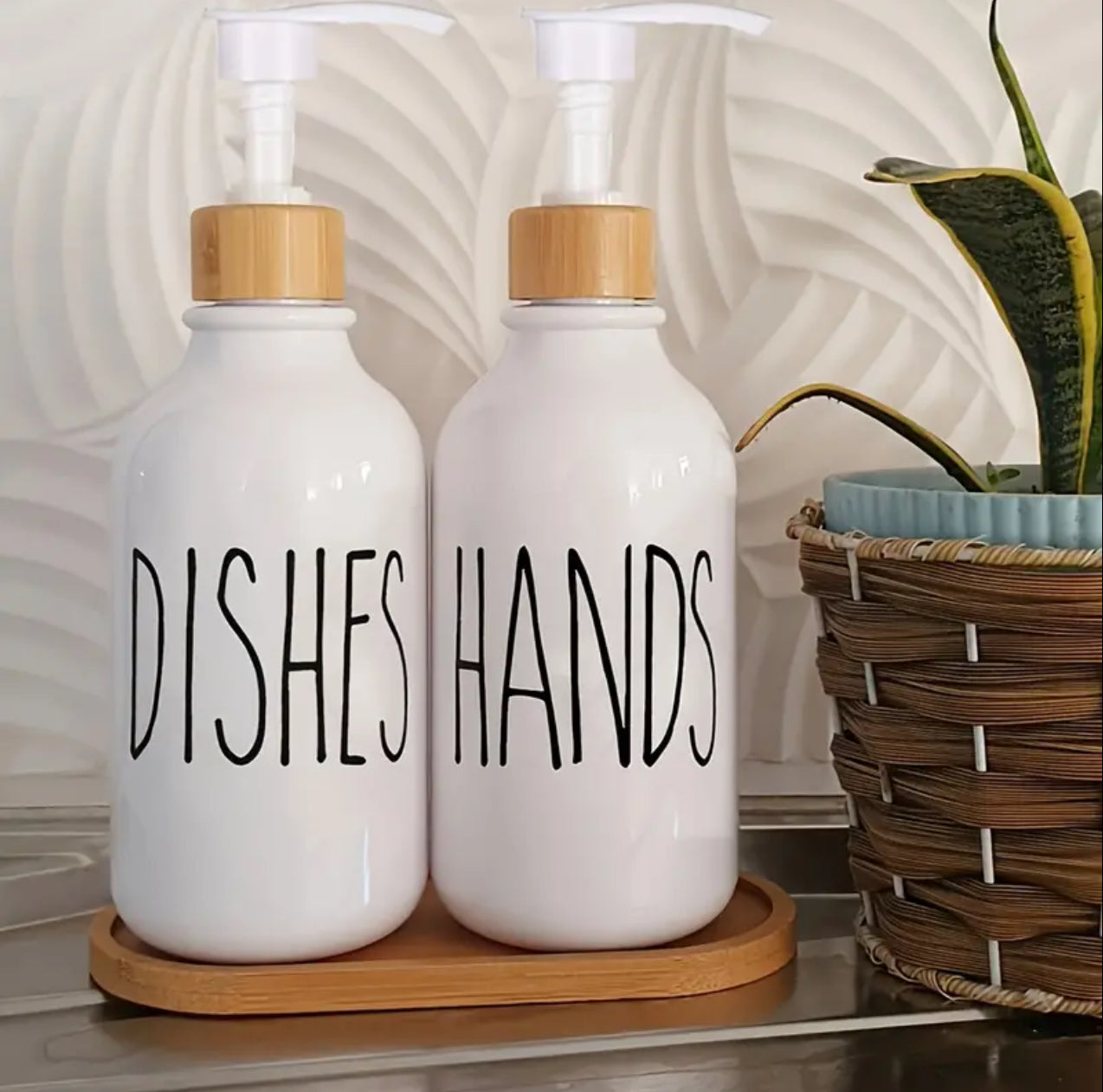 3 pc /  set hand and soap dispenser