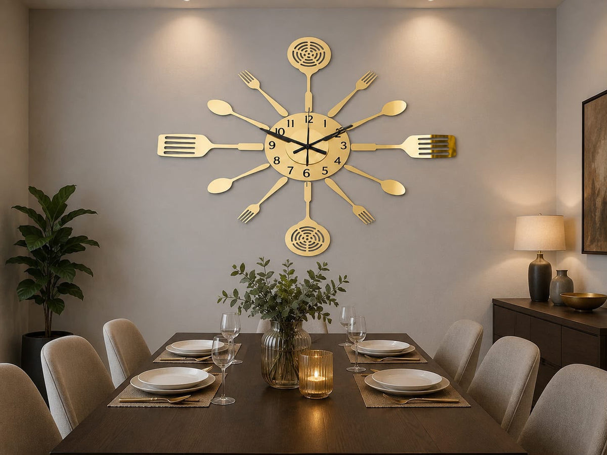 kitchen tool set Acrylic DIY Wall Clock