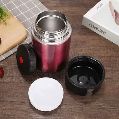 Stainless steel lunch box 800ml.