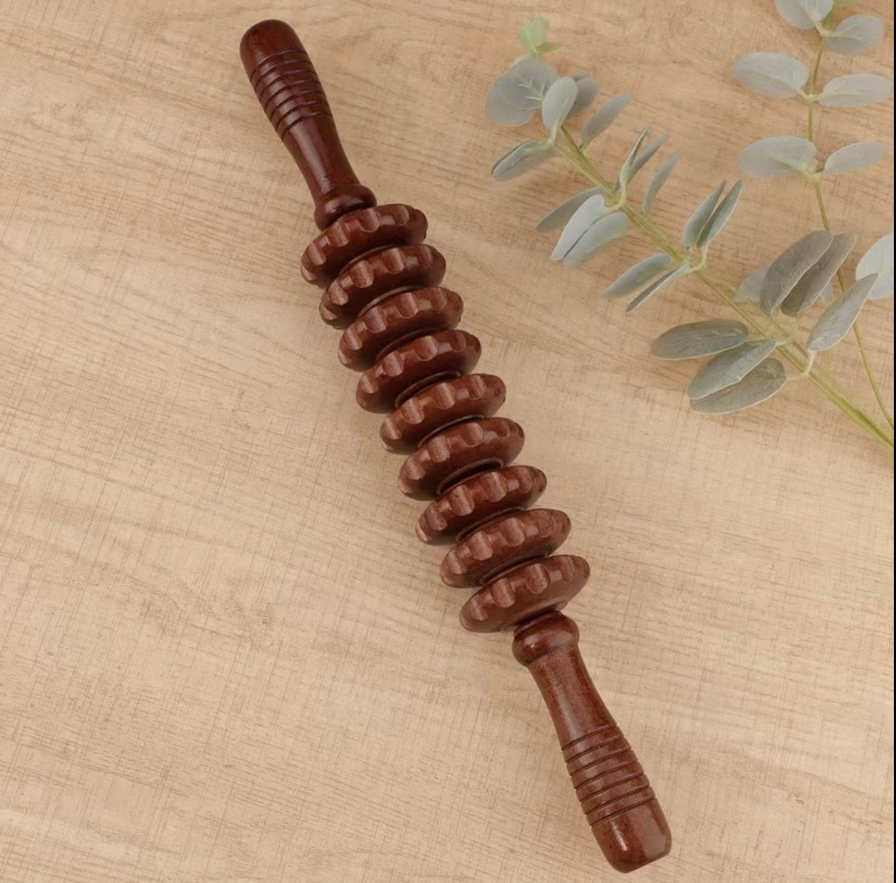 9 wheel massage Wood therapy massage tool