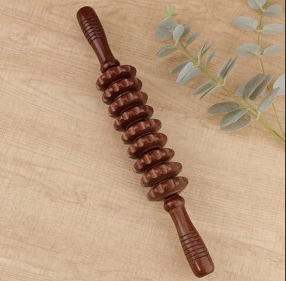 9 wheel massage Wood therapy massage tool