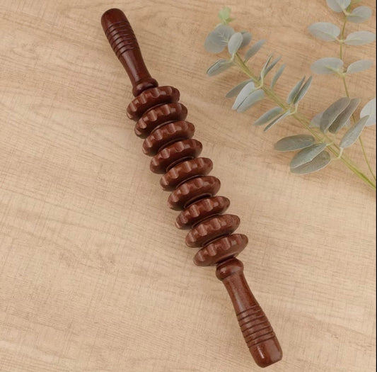 9 wheel massage Wood therapy massage tool