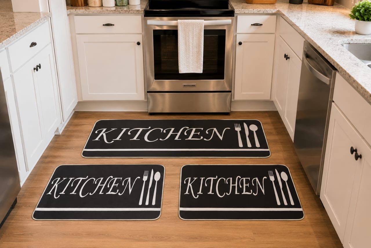 Three Pieces kitchen mat