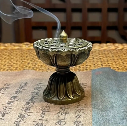 Zinc Alloy Zen Lotus Incense Burner