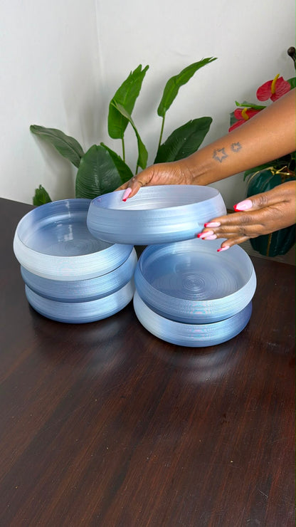 Smoky Ombre Glass Plate
6pc