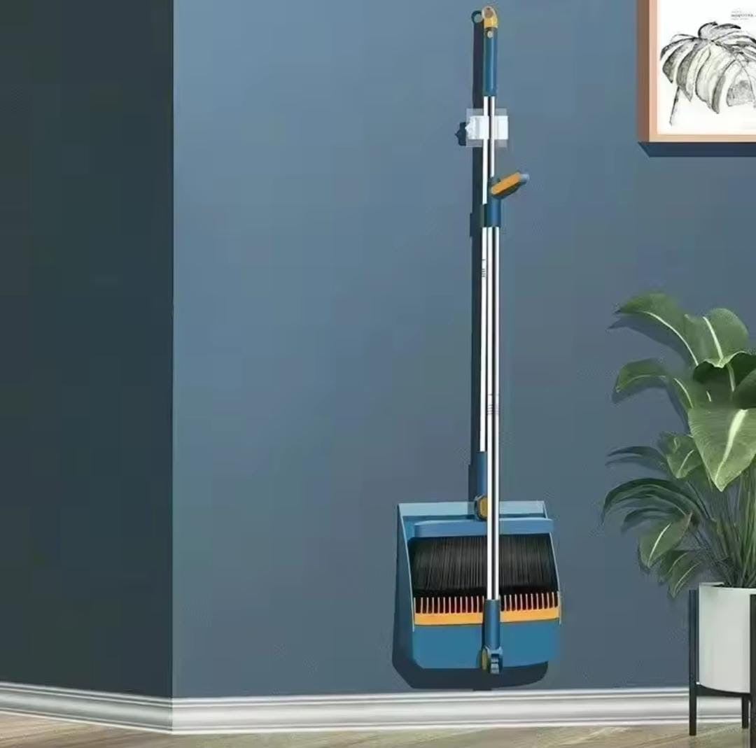 Handheld broom and dustpan set.