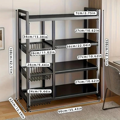 Multifunctional Strong metallic Kitchen rack