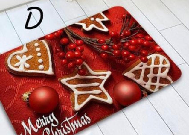 Christmas themed doormat carpet