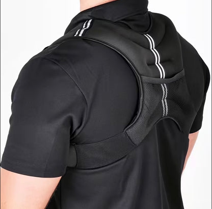 6 lbs Black Weighted Vest with Reflective Stripe