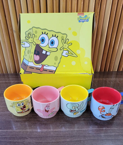 4pc set Sponge Bob Mugs