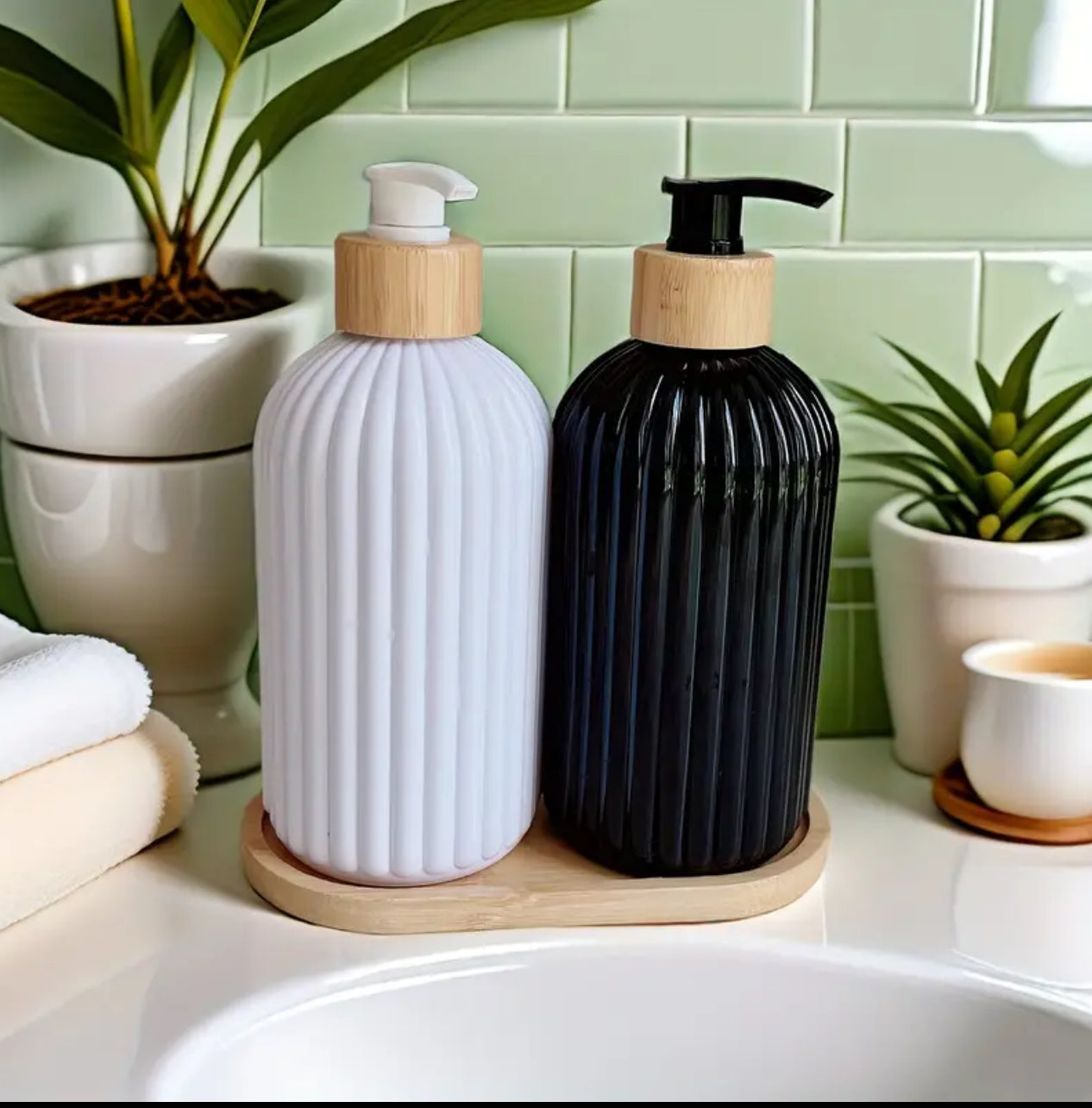 Non breakable soap dispensers
500ml.