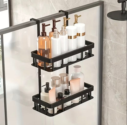 Bathroom Door Hanging Storage Rack.