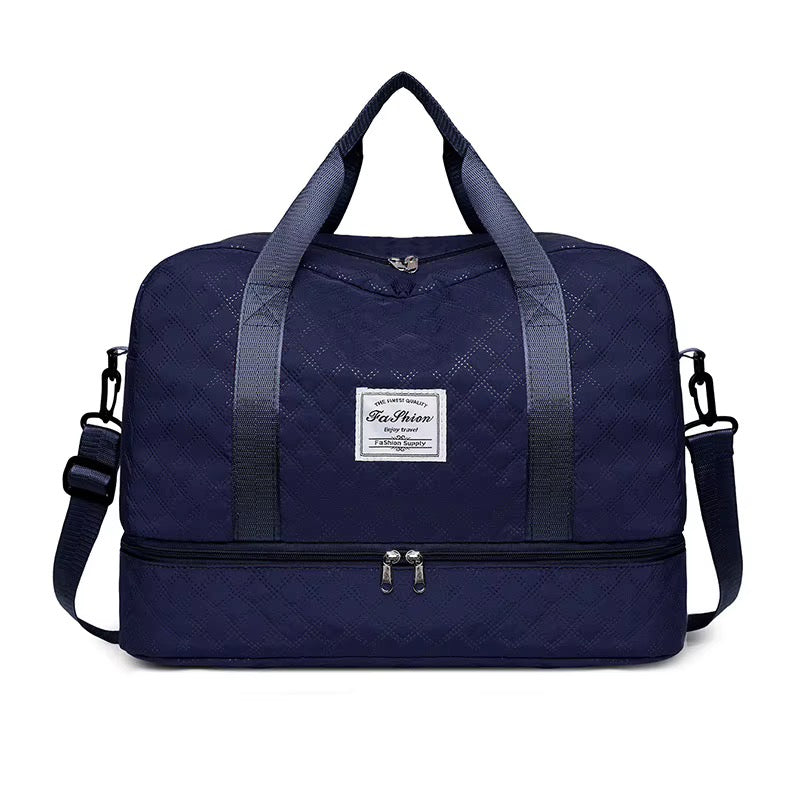 Casual Large Capacity Travel Duffel Bag | Lightweight Rhombic Lattice Design