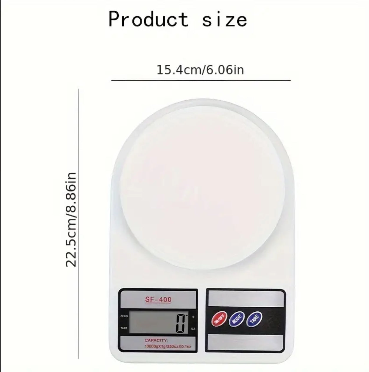 Kitchen weighing scale