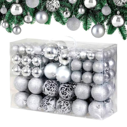 100 Pcs Christmas tree decor balls Set