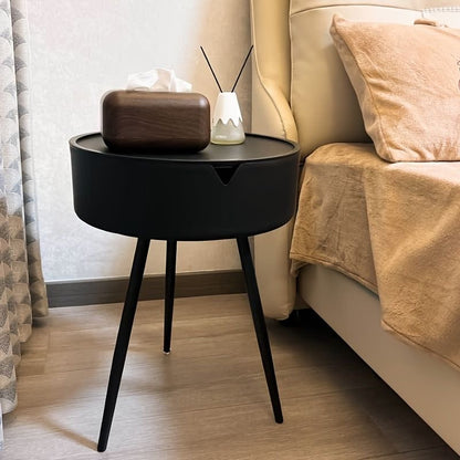 Modern  Nightstand, Bedroom Side Table with Hidden Storage