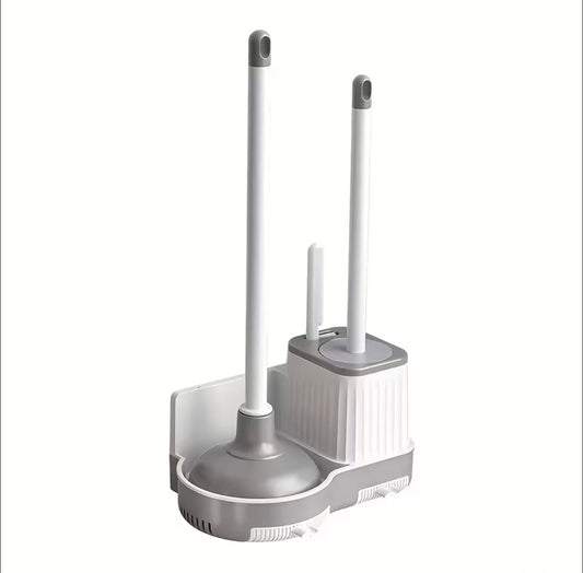 3 in 1 Toilet Brush & Plunger Set