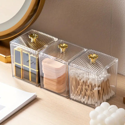 Multifunction Makeup Cotton Pad Storage Box