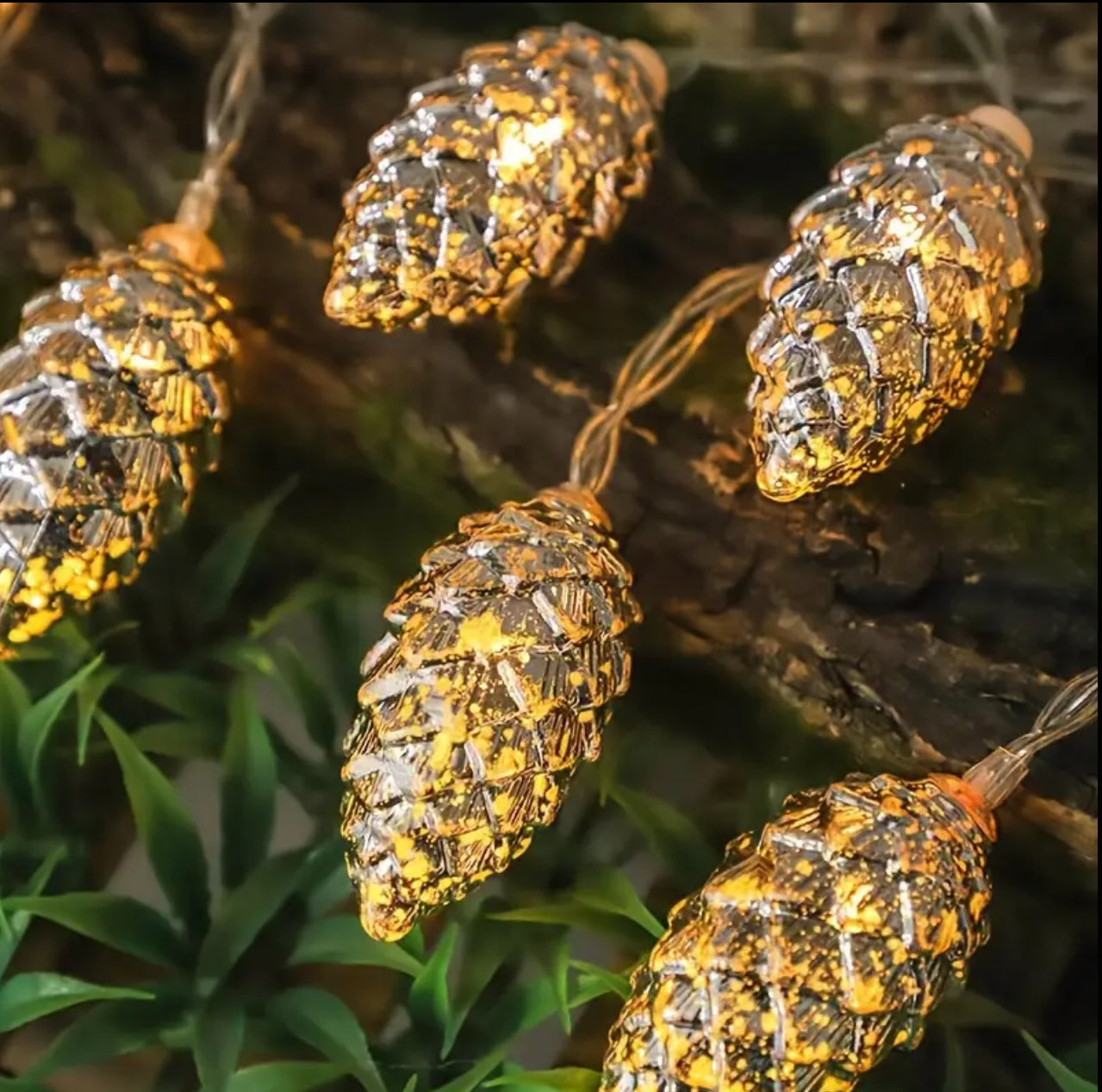 10LED New Christmas Pine Cone Light string