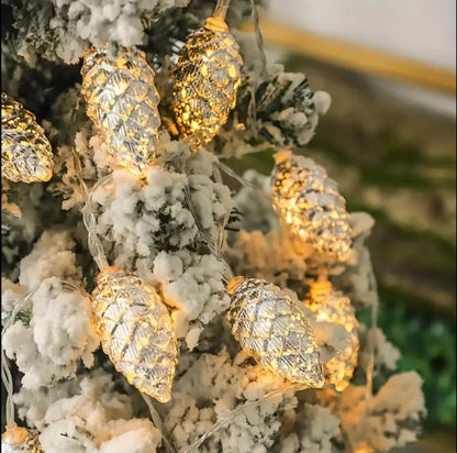 10LED New Christmas Pine Cone Light string