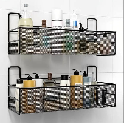 Mesh Bathroom rack with self adhesive stickers