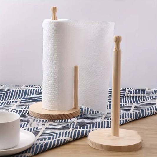 Bamboo paper towel holder