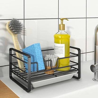 Sink caddy with draining tray