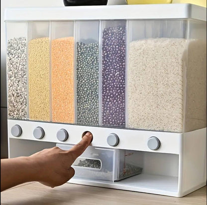 6 compartment cereals dispenser