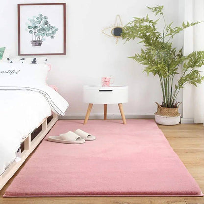 Luxury Style Nordic Rabbit fur Carpet