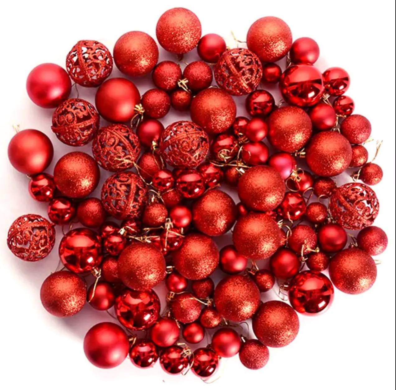 100Pcs Christmas Ball Ornaments for Christmas tree