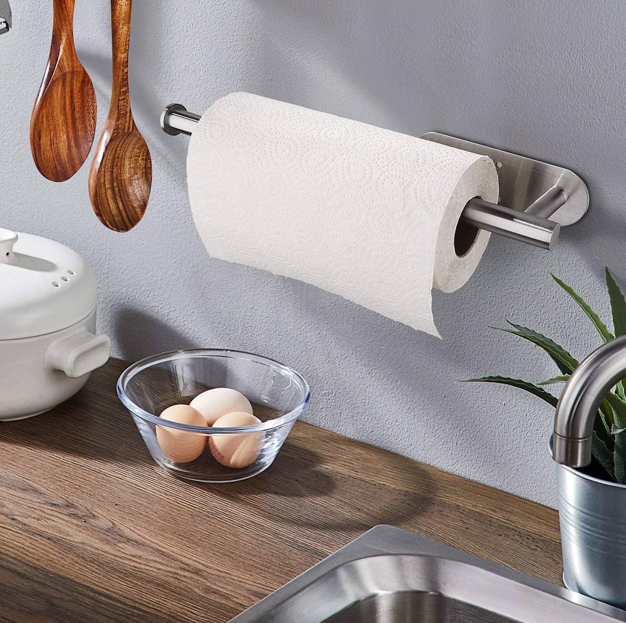 Stainless wall mounted paper towel holder