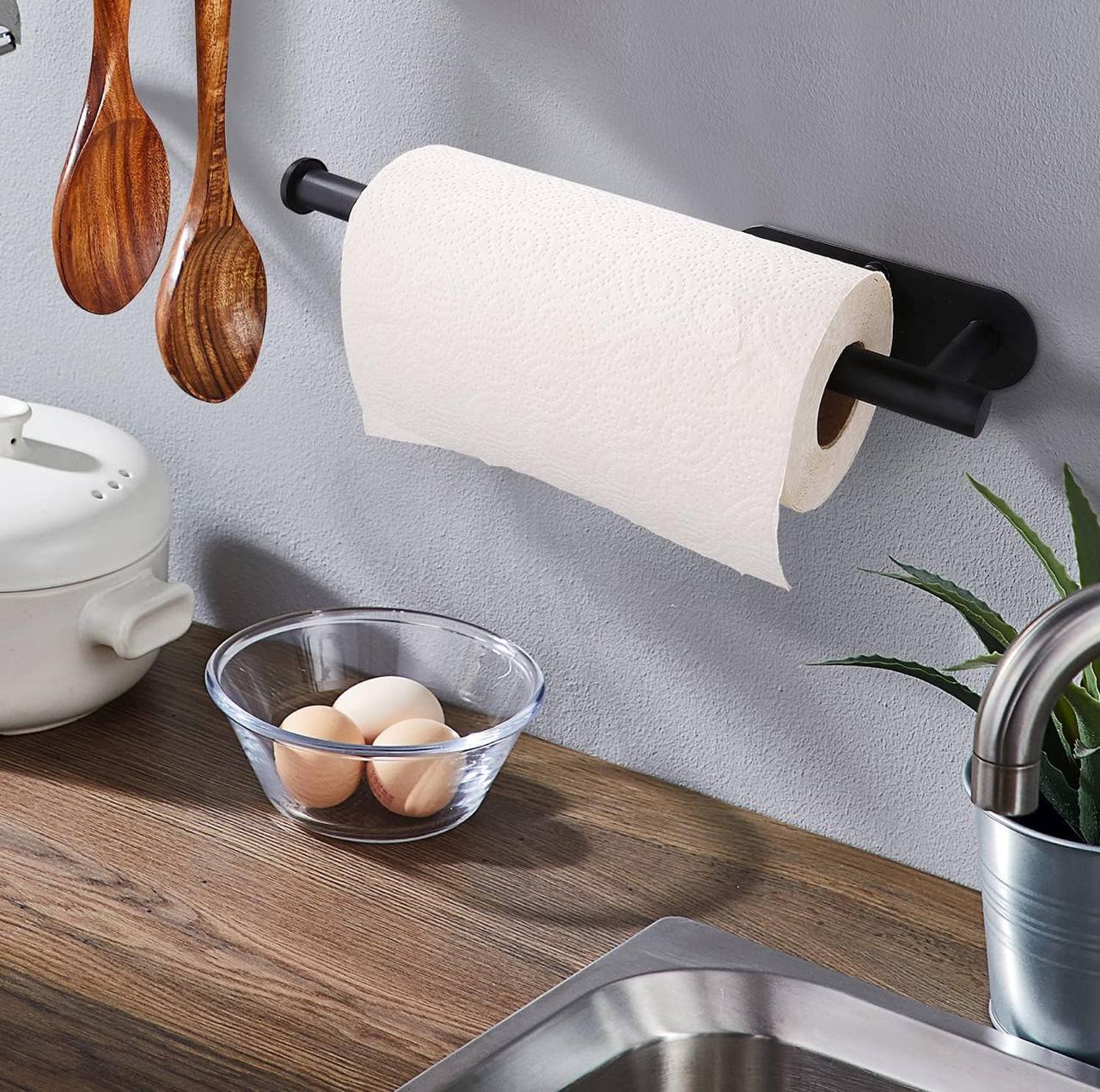 Stainless wall mounted paper towel holder