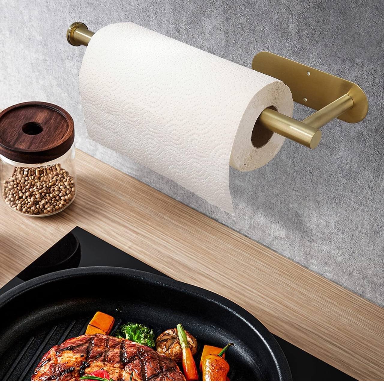 Stainless wall mounted paper towel holder