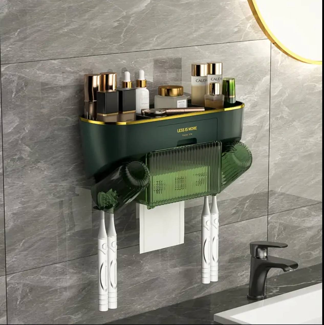 Luxury multifunctional Toothbrush holder and squeezer