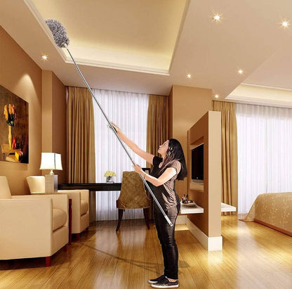 Long Extendable Microfiber Handle Duster Anti Dusting Brush Telescopic Mites Gap Dust Removal Cleaner