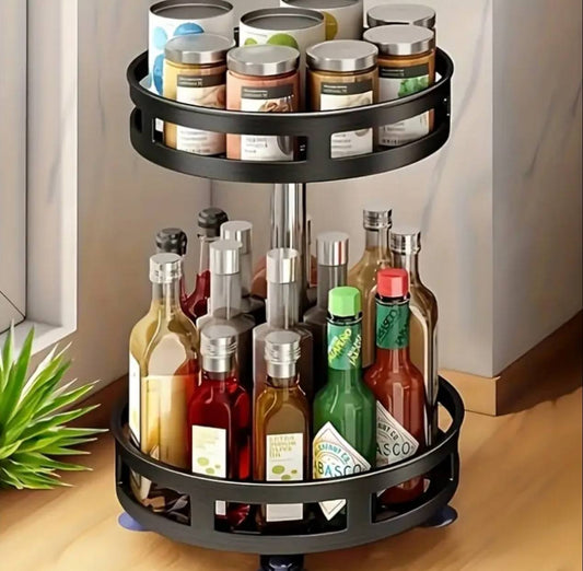 360° Rotating metallic Kitchen / Bathroom Storage Rack